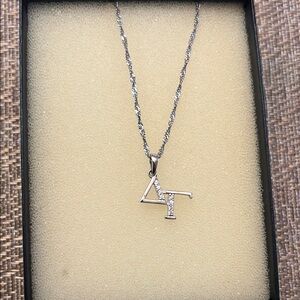 Silver Delta Gamma Necklace